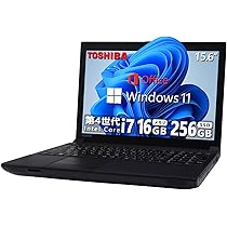 office 東芝 dynabook i7 SSD ノートPC 初心者 在宅 黒 Amazon.co.jp: 【整備済み品】 【CPU:第4世代Core-i7】東芝